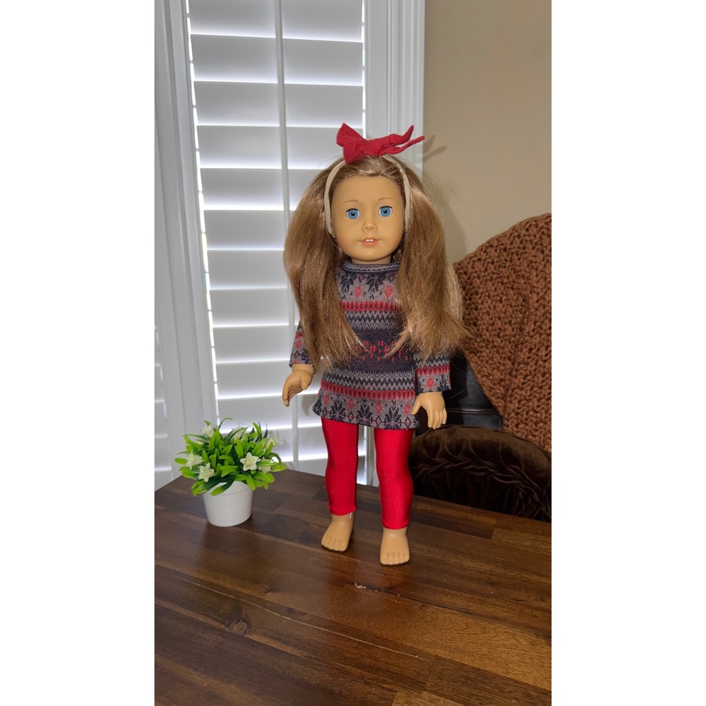 American Girl Truly Me Doll Light Brown Hair Blue Eyes 18 Inch Winter Outfit
